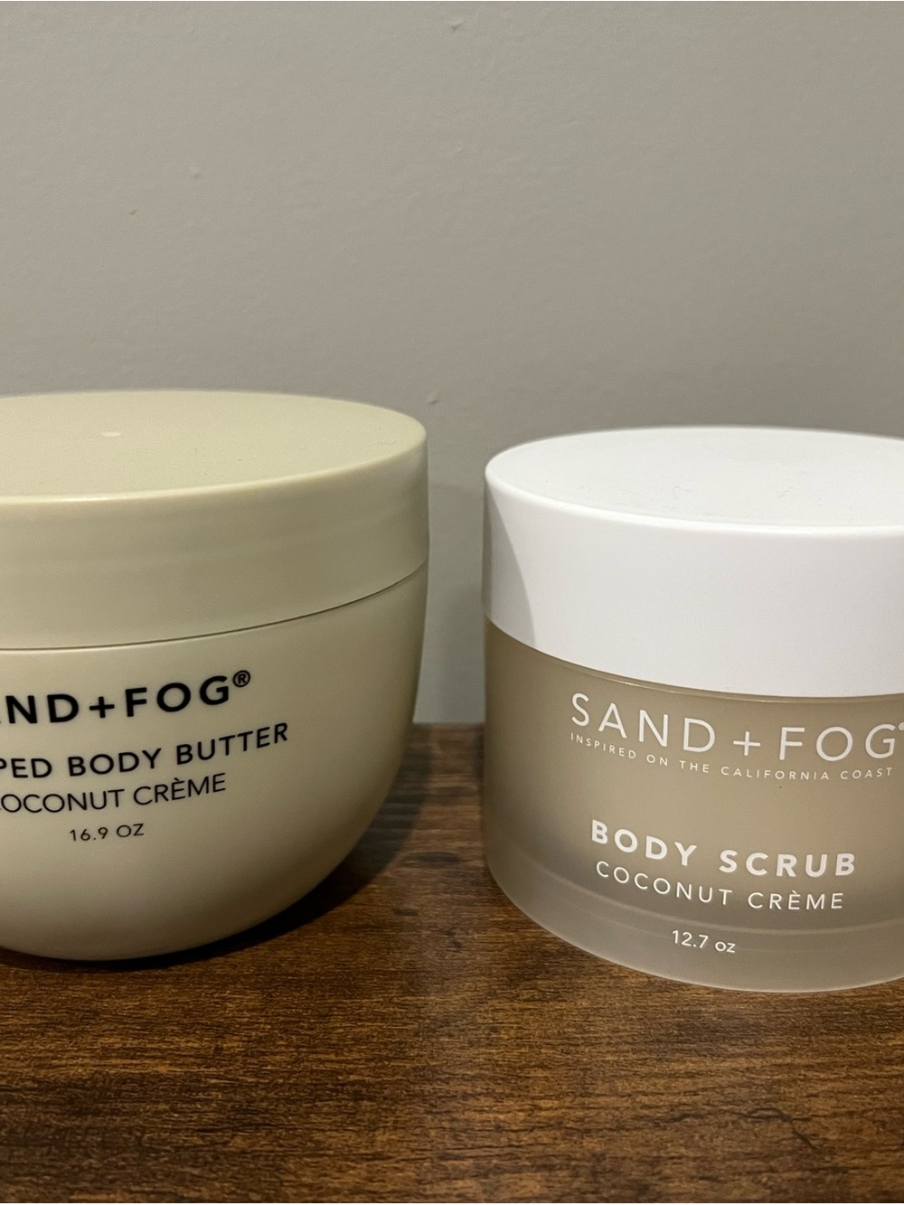 SAND+FOG Coconut Crème Body Scrub in Neutral Cream